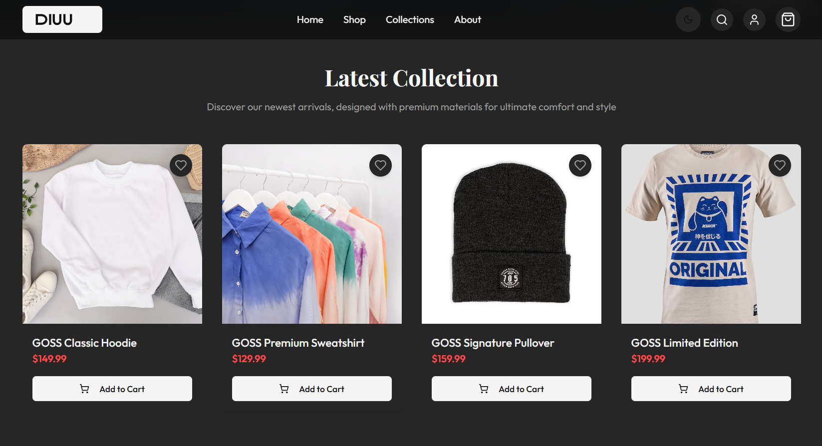 GOSS - Premium Apparel